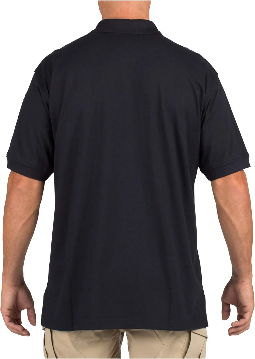 5.11 Tactical Men's Jersey Knit Short Sleeve Shirt, Wrinkle-Resistant Cotton, Pen Pocket, Style 71182