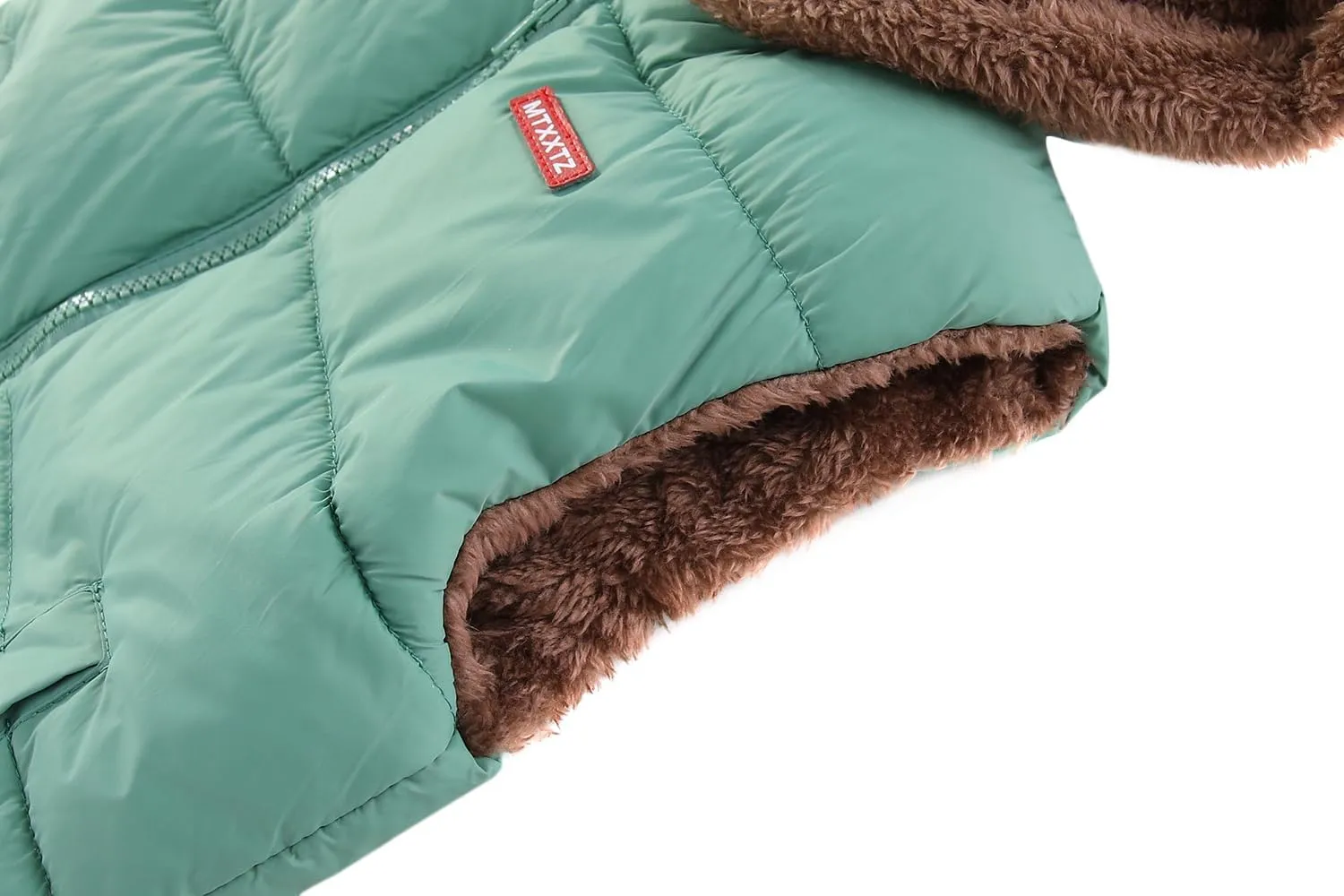AIWUHE Toddler Boys Girls Hooded Puffer Vest Padded Warm Winter Jacket Sleeveless Bear ears Zipper Up Coat with pocket 1-7Y