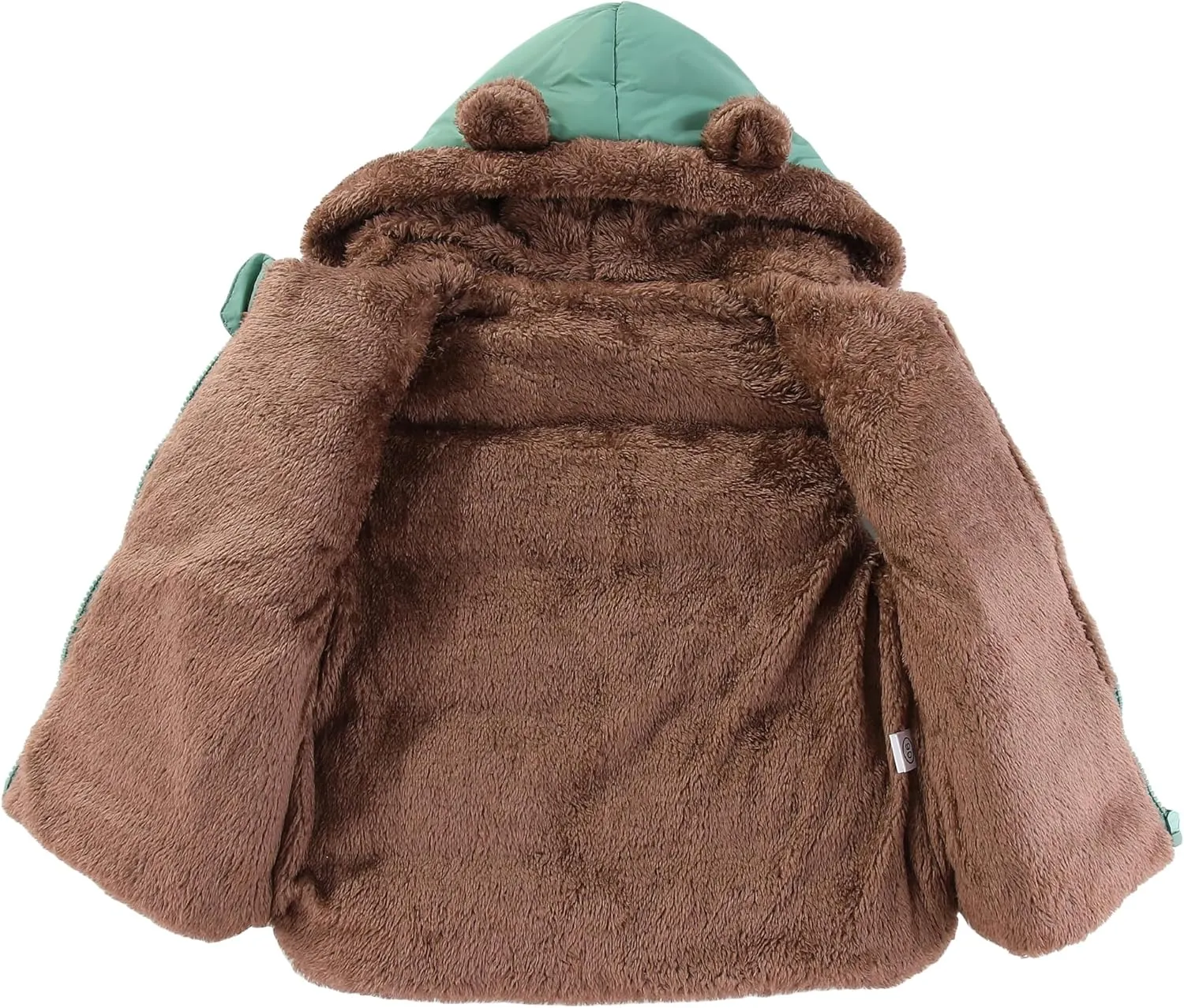 AIWUHE Toddler Boys Girls Hooded Puffer Vest Padded Warm Winter Jacket Sleeveless Bear ears Zipper Up Coat with pocket 1-7Y