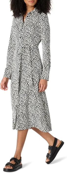 Amazon Essentials Women's Regular-Fit Matte Jersey Midi Length Dress