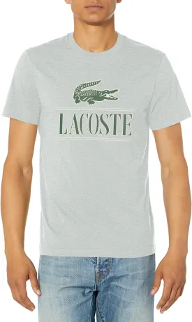 Lacoste Men's Short Sleeve Crew Neck Croc Graphic T-Shirt