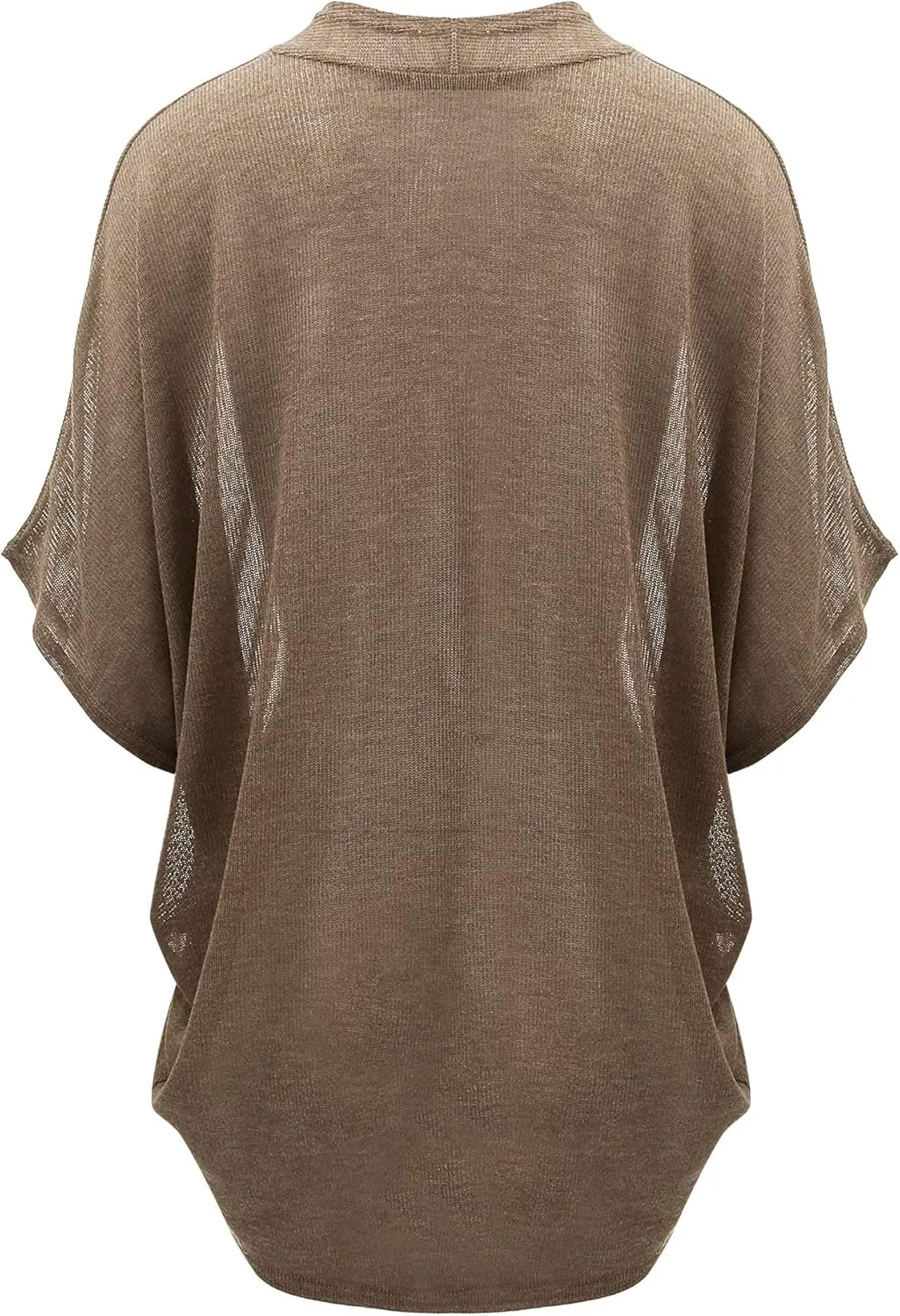 Lock and Love Kimono Style Women's Short Sleeve Open-Front Batwing Cardigan Loose fit