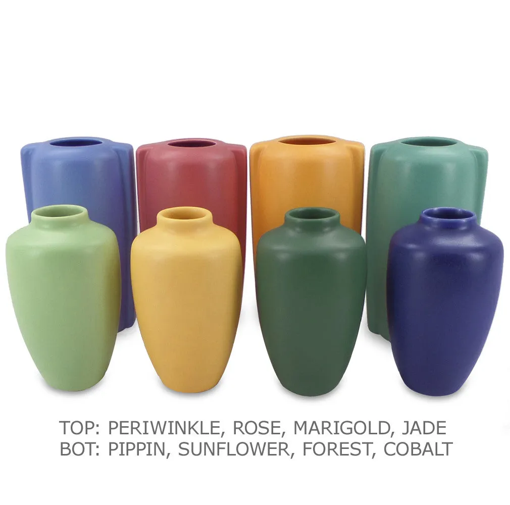 Round deco style ceramic vase