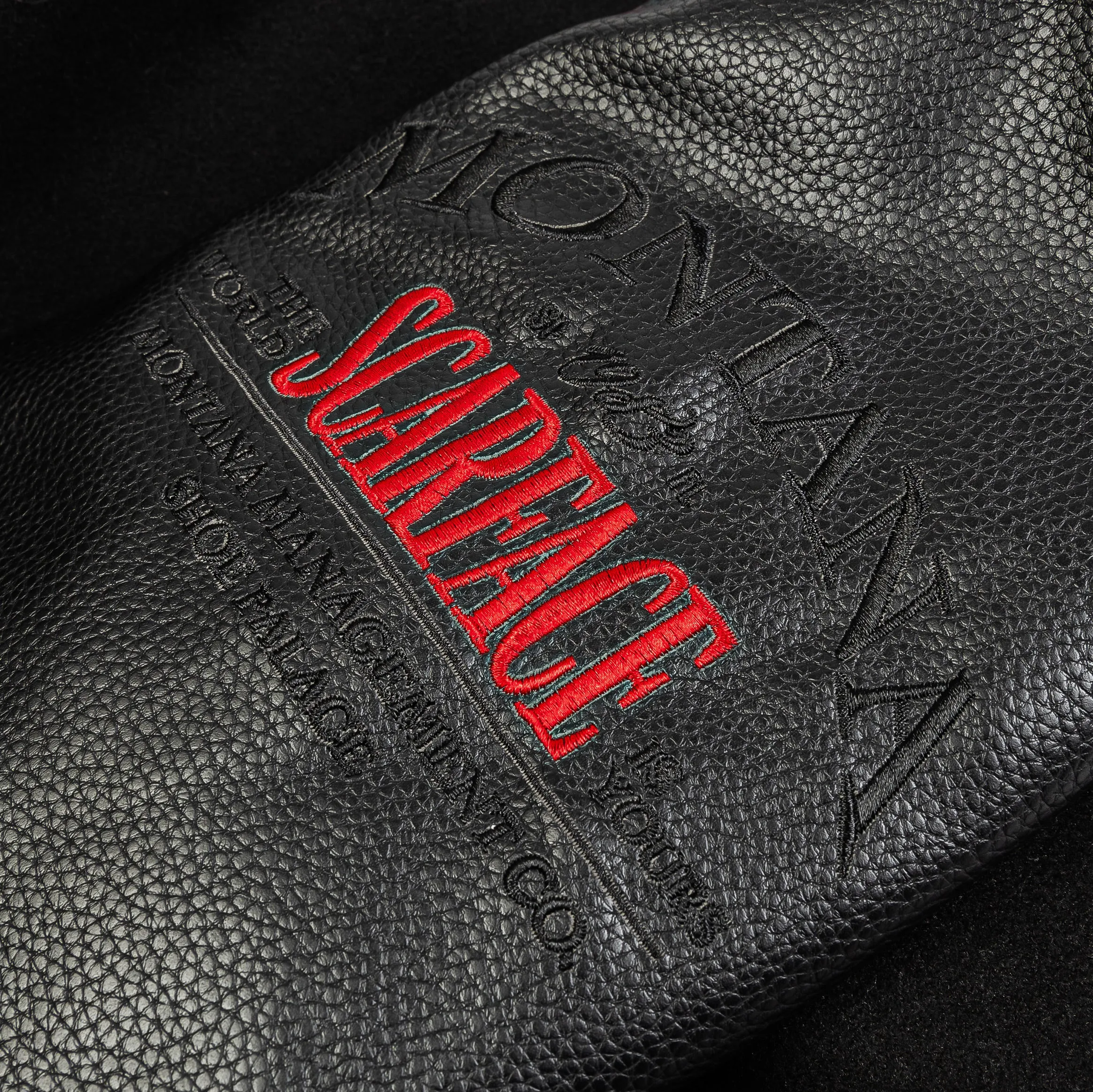 SP x Scarface Cigar Varsity Mens Jacket (Black/Red)