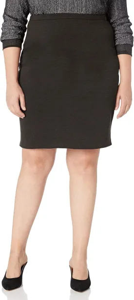 Star Vixen Women's Petite Knee Length Classic Stretch Pencil Skirt