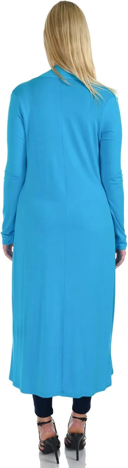 Women's Long Sleeve/Sleeveless Full Length Duster Long Open Cardigan(Sizes: S-5X)