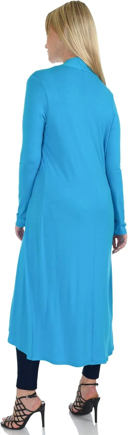 Women's Long Sleeve/Sleeveless Full Length Duster Long Open Cardigan(Sizes: S-5X)